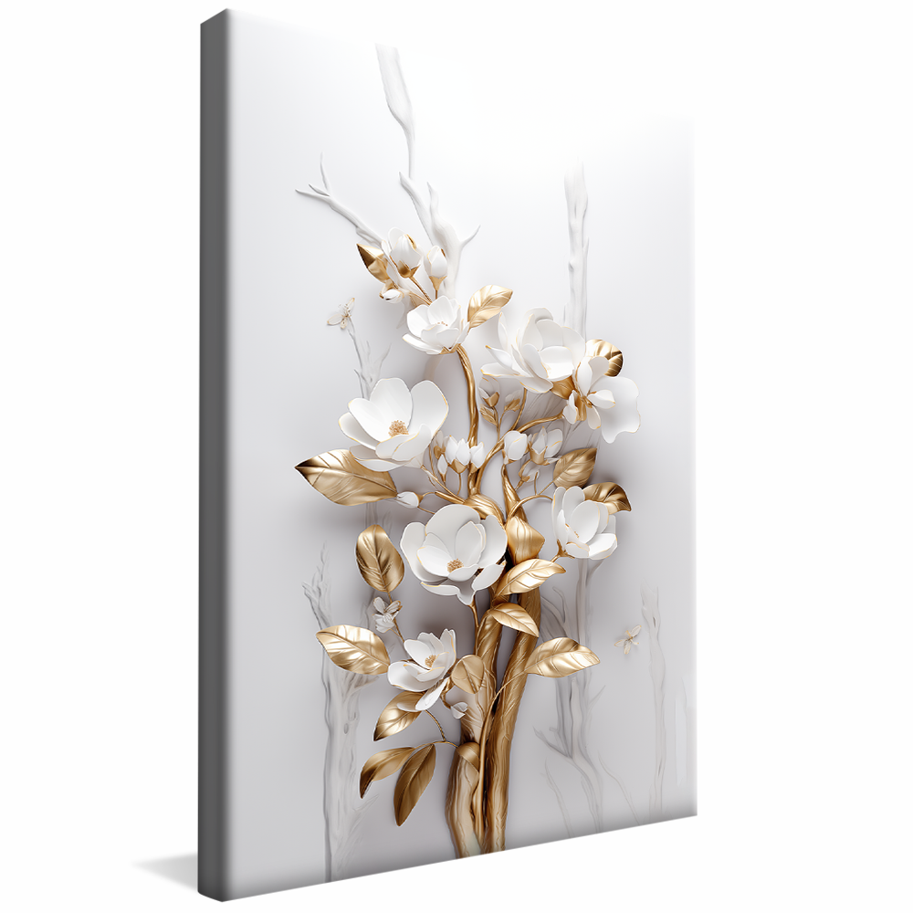 Golden Flower V854 Canvas