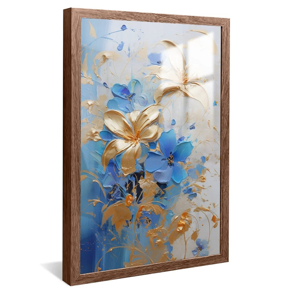 Golden Flowers  Canvas V701