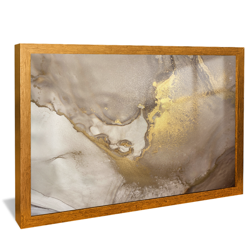 Golden Glass Marble V1286 Canvas