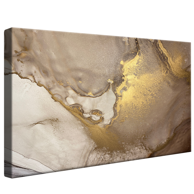 Golden Glass Marble V1286 Canvas