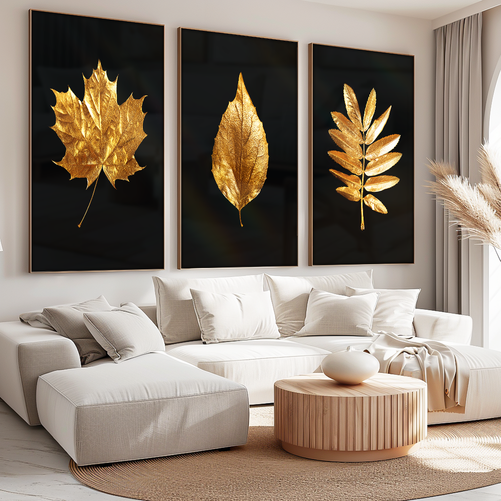 Golden Leaves V1466 Canvas