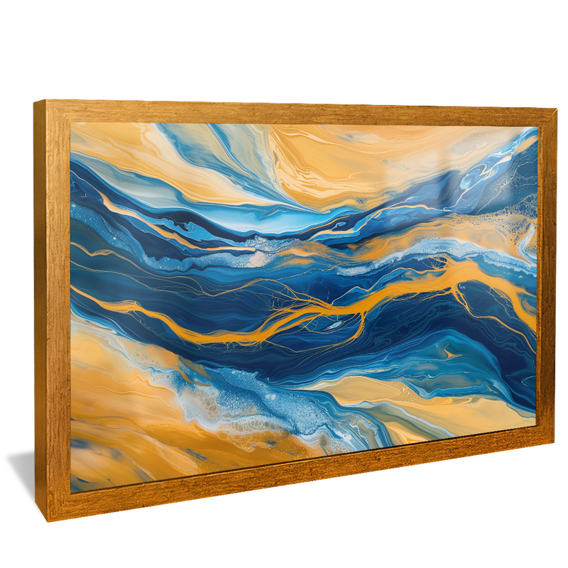 Golden Marble River V1364 Canvas