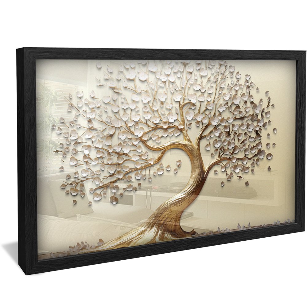Golden Tree of Life with Gold Trunk V021 Canvas