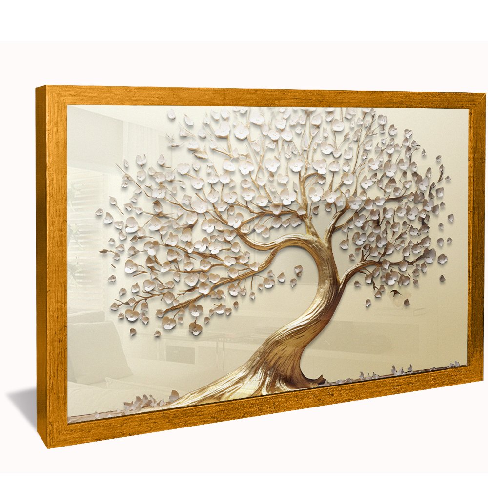 Golden Tree of Life with Gold Trunk V021 Canvas