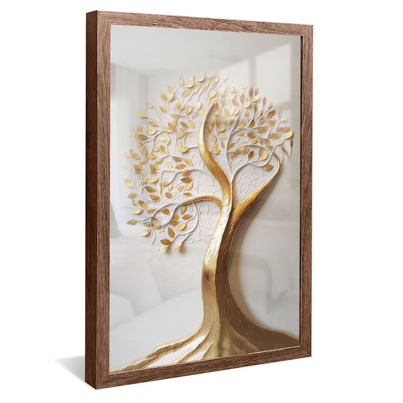 Golden Trunk Tree V848 Canvas