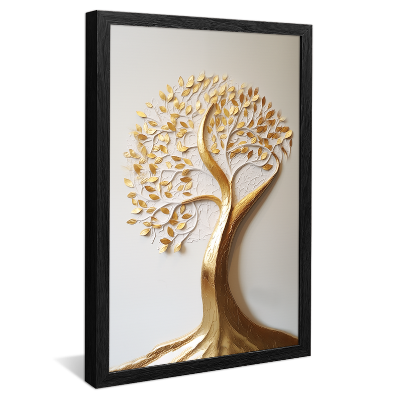 Golden Trunk Tree V848 Canvas