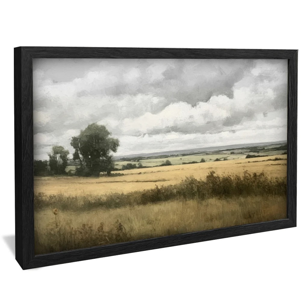 Golden Wheat Fields Painting Canvas v1413