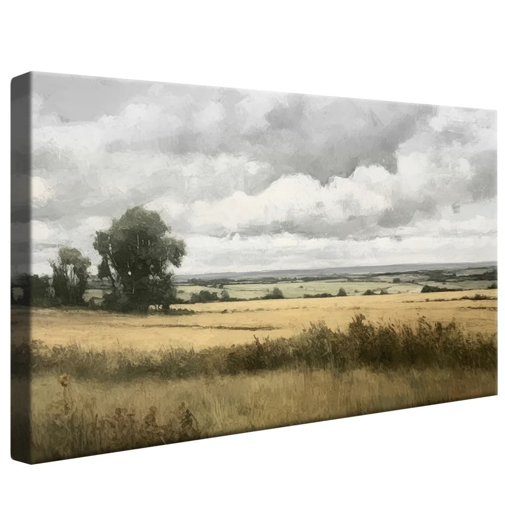 Golden Wheat Fields Painting Canvas v1413