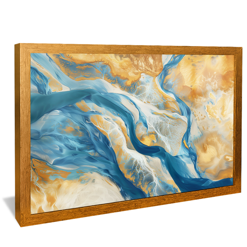 Golden and Blue Tones V1346 Canvas