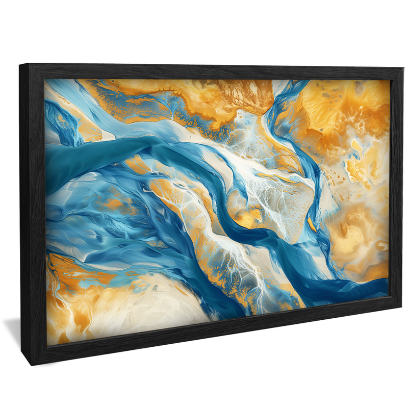 Golden and Blue Tones V1346 Canvas