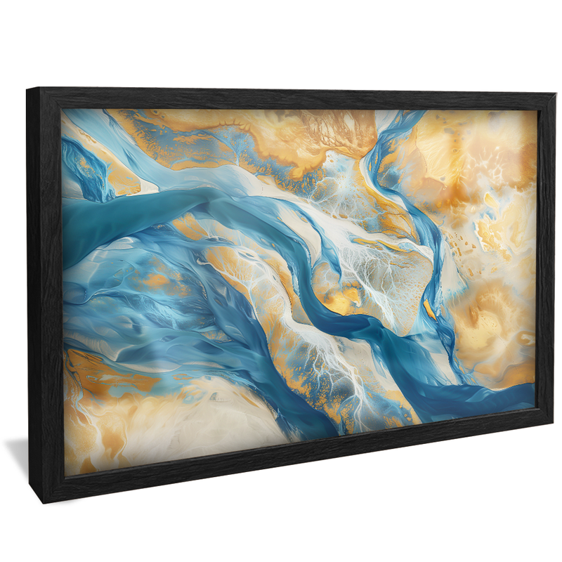 Golden and Blue Tones V1346 Canvas