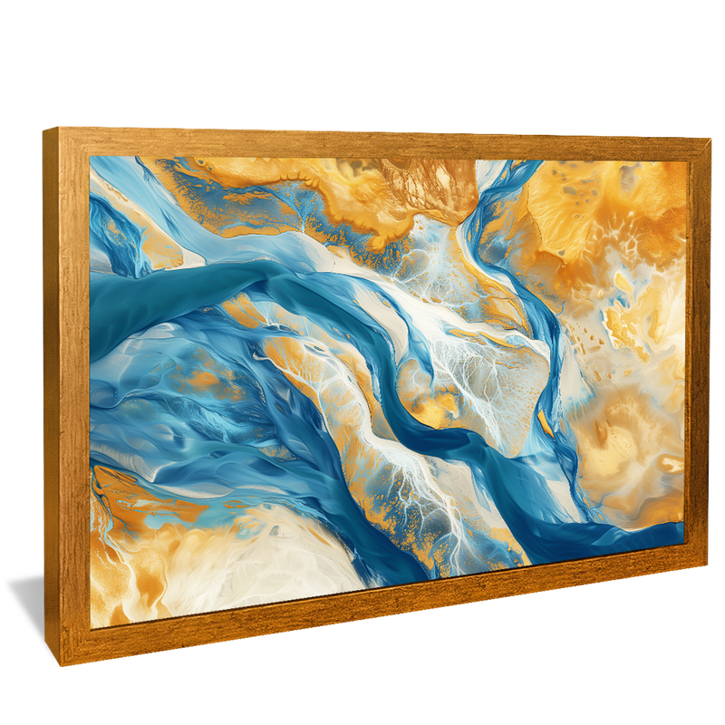 Golden and Blue Tones V1346 Canvas