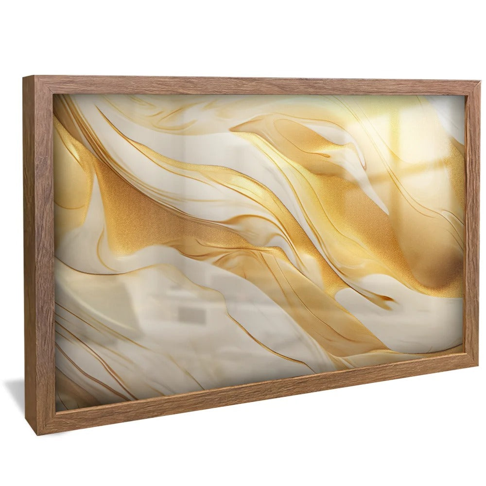 Gold melted in marble Canvas