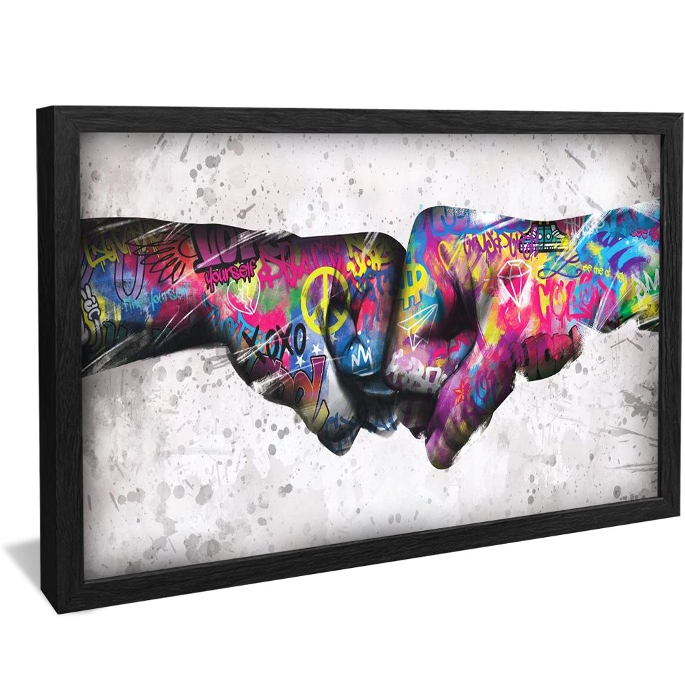 Graffiti Fist Length Canvas