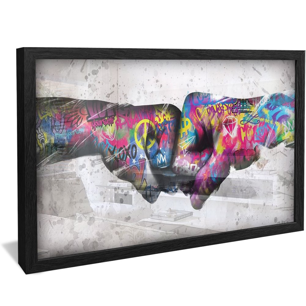 Graffiti Fist Length Canvas