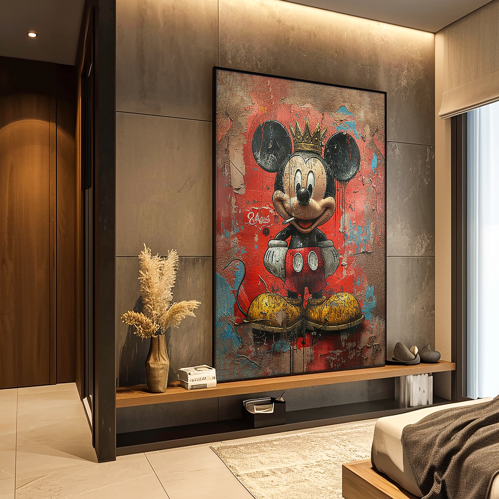 Graffiti Mickey V1233 Canvas