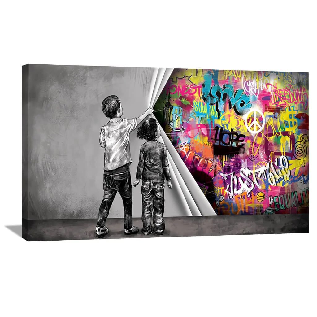 Graffiti Revealed Justice Canvas