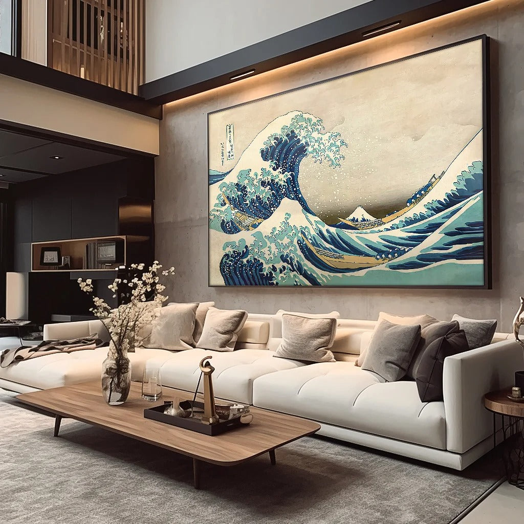 Great Wave off Kanagawa by Hokusai Decorative Canvas