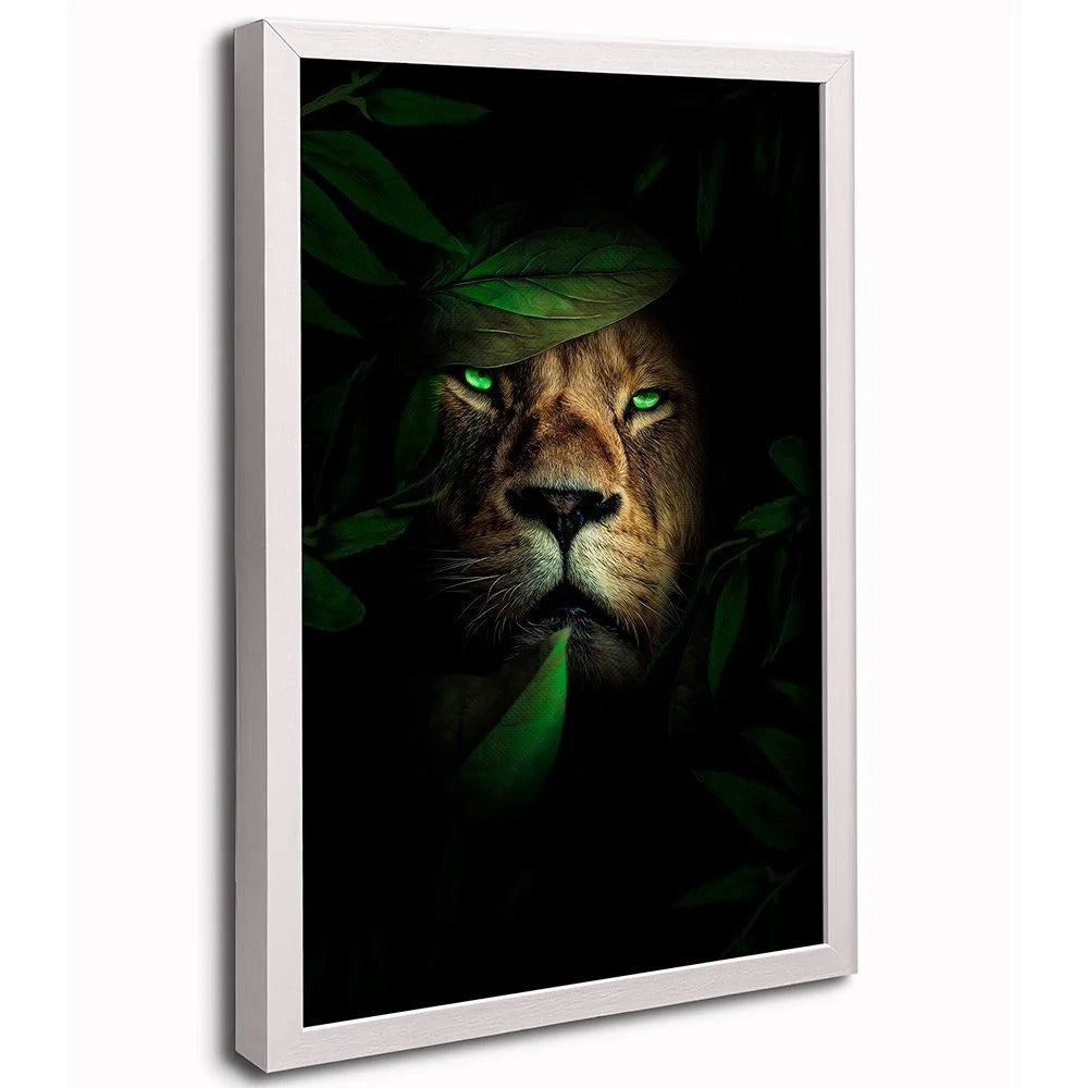 Green-Eyed Lion Canvas