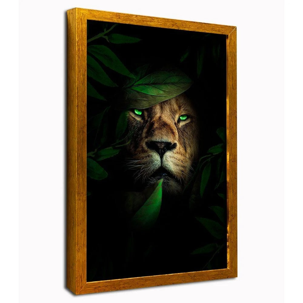 Green-Eyed Lion Canvas