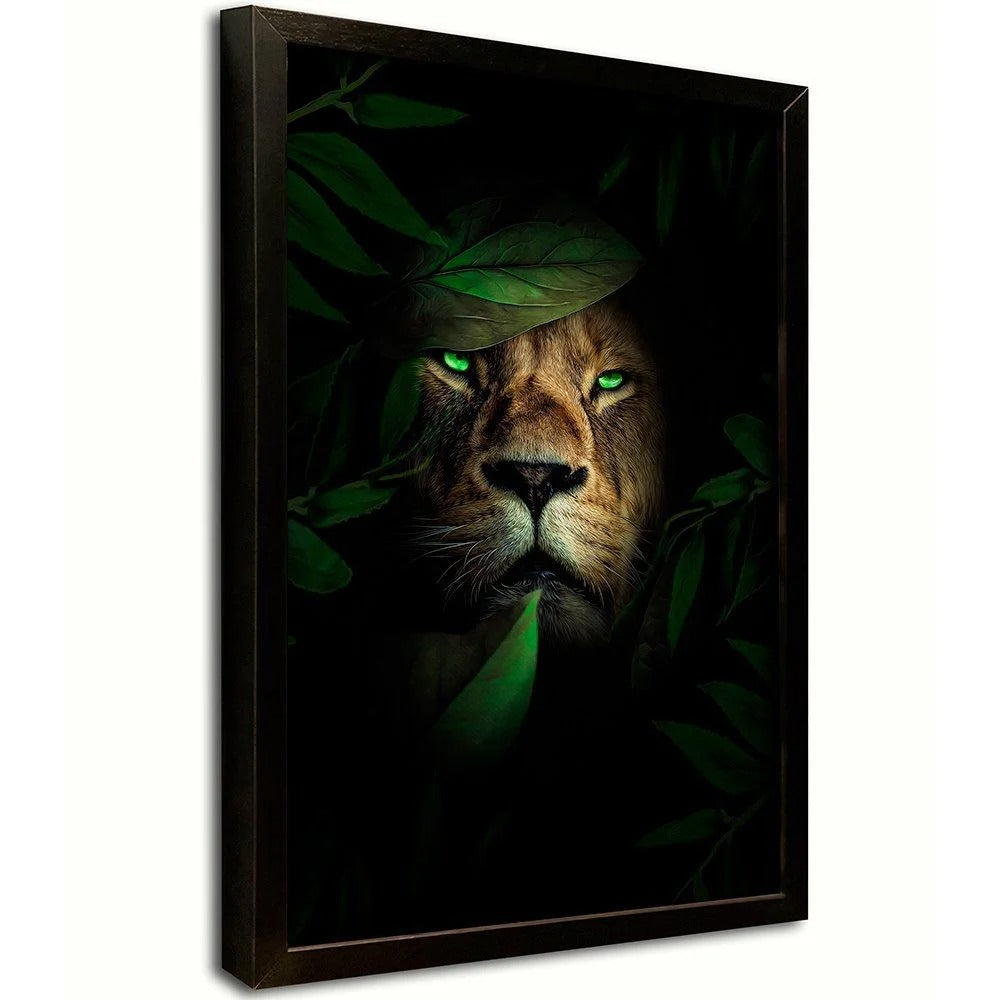 Green-Eyed Lion Canvas