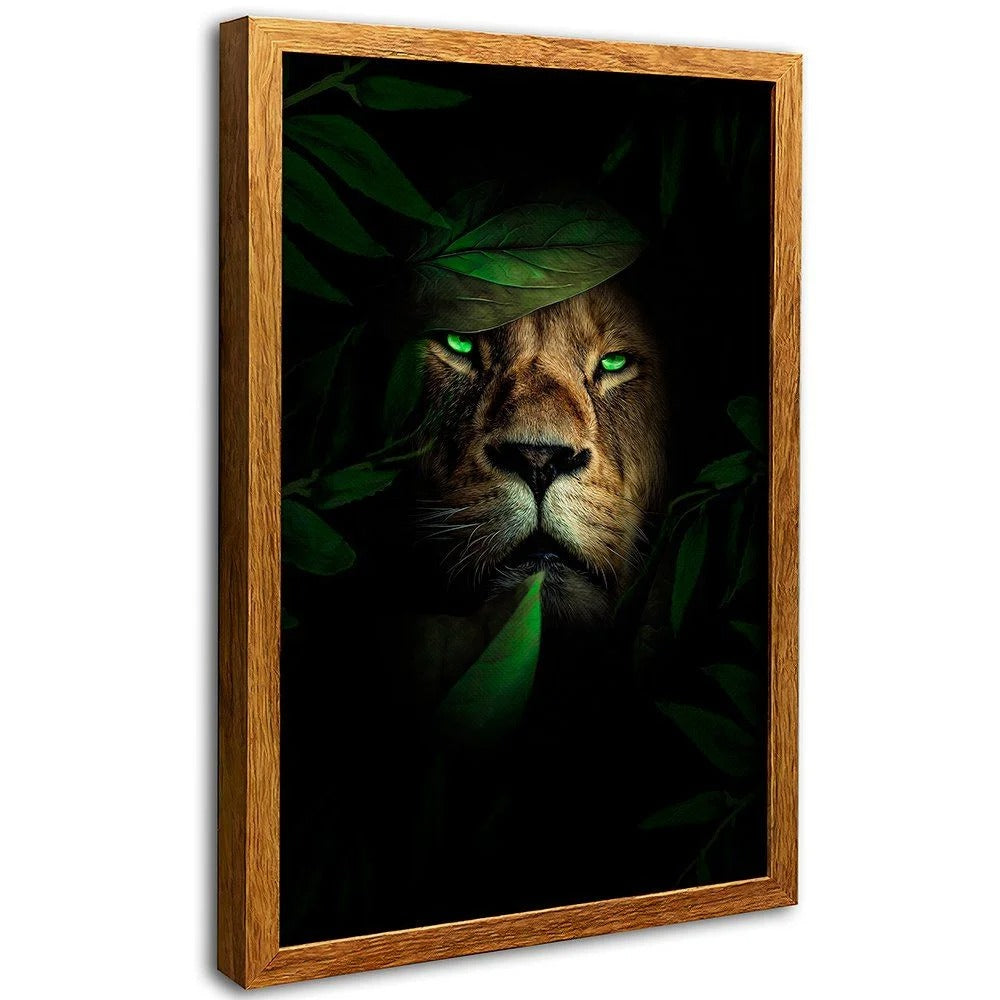 Green-Eyed Lion Canvas