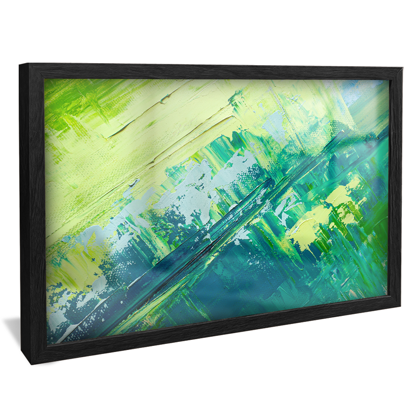 Green Brushstrokes V1529 Canvas