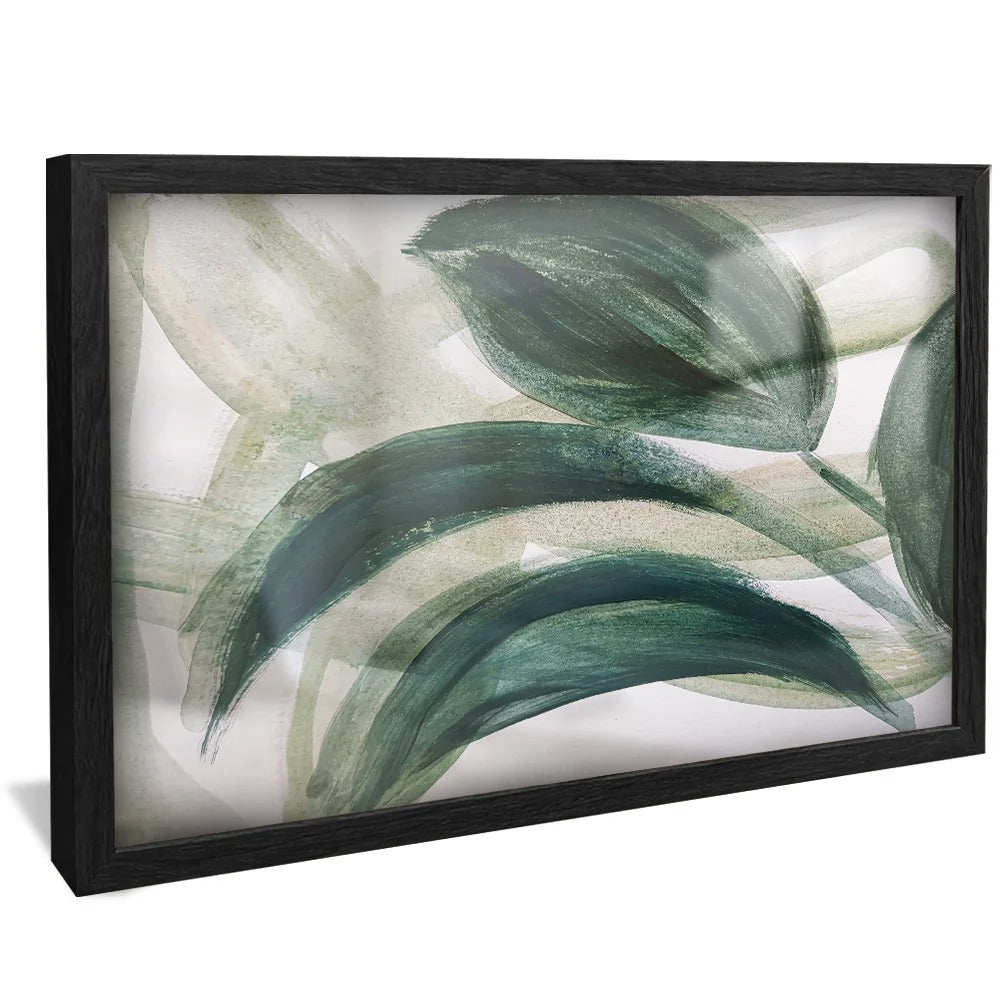 Green Floral Painting Canvas v1387