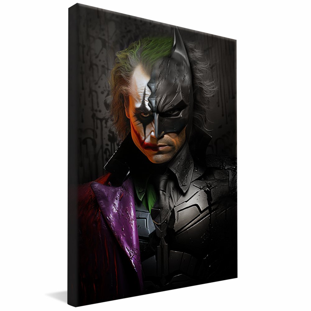 Half Bat, Half Clown Canvas