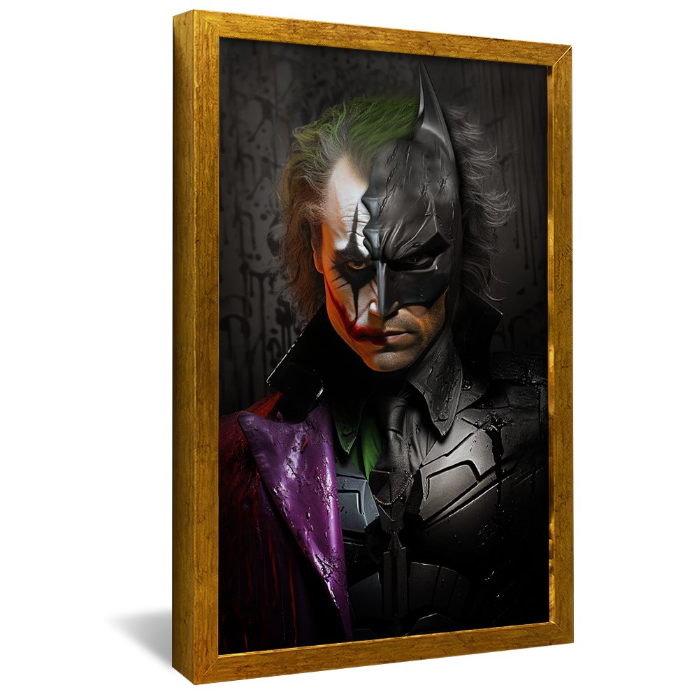 Half Bat, Half Clown Canvas