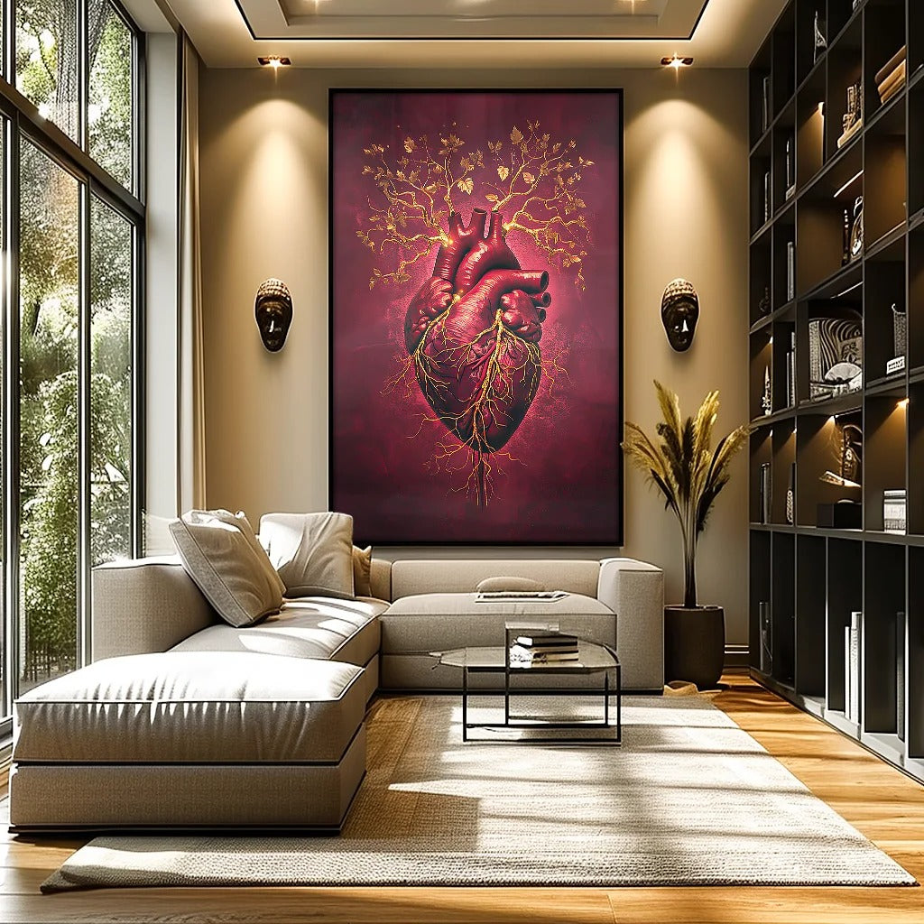 Heart Blossoming V1244 Canvas