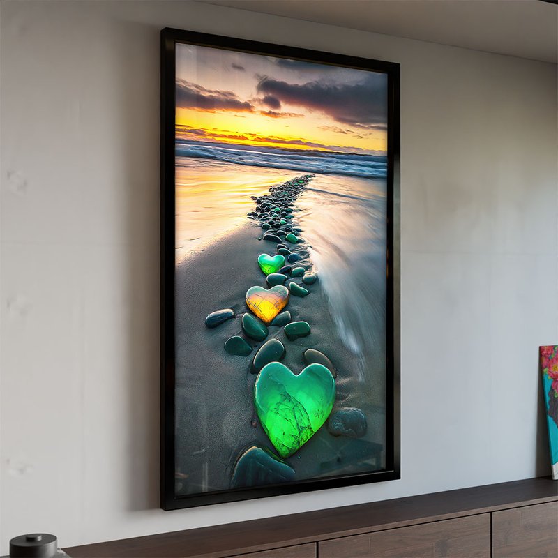 Hearts on the Beach V2015 Canvas