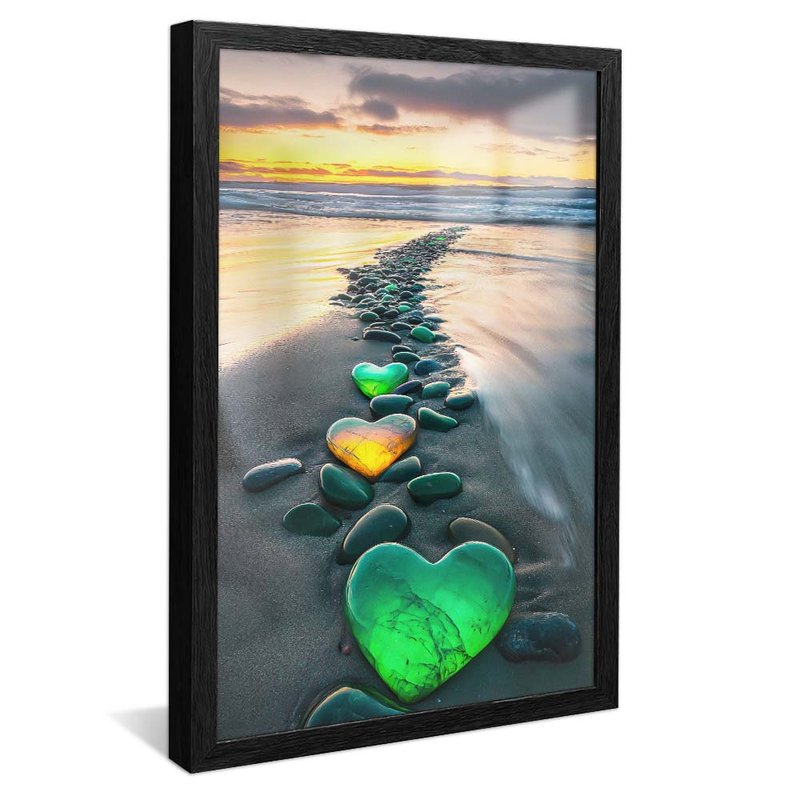 Hearts on the Beach V2015 Canvas