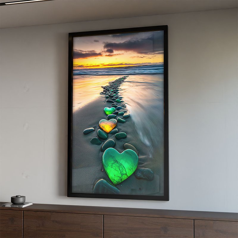 Hearts on the Beach V2015 Canvas