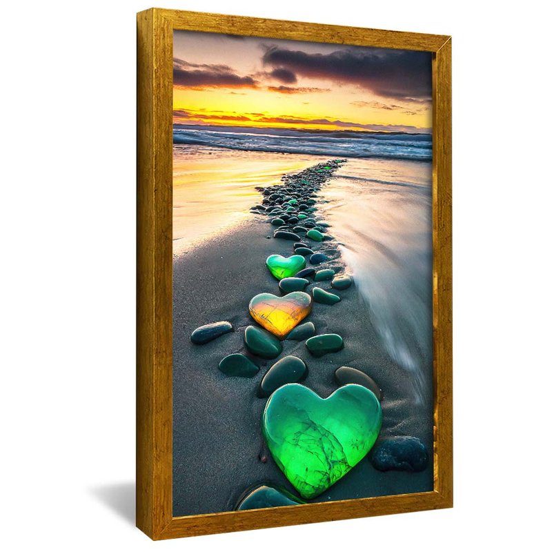 Hearts on the Beach V2015 Canvas