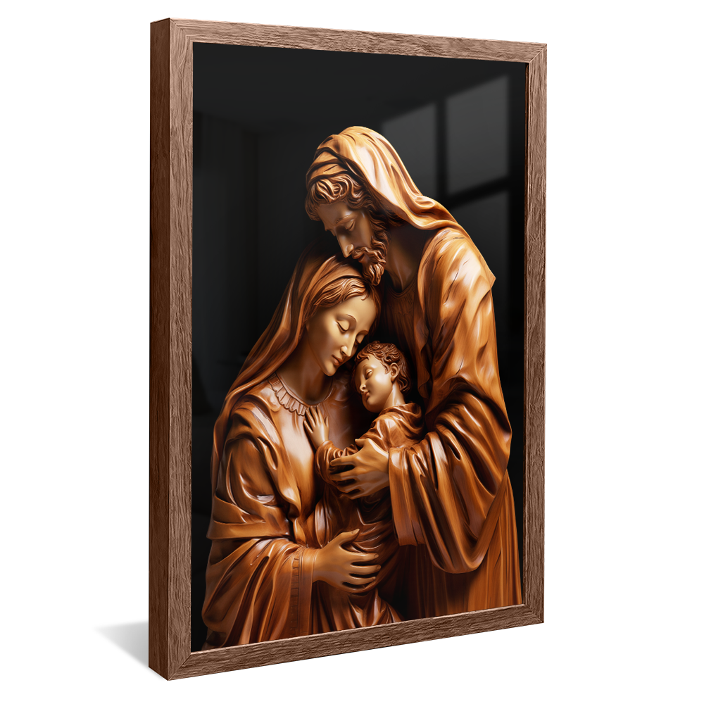 Holy Family Sculpture v973 Canvas