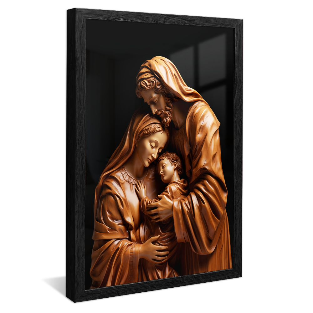 Holy Family Sculpture v973 Canvas