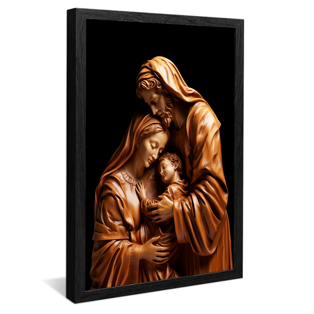 Holy Family Sculpture v973 Canvas