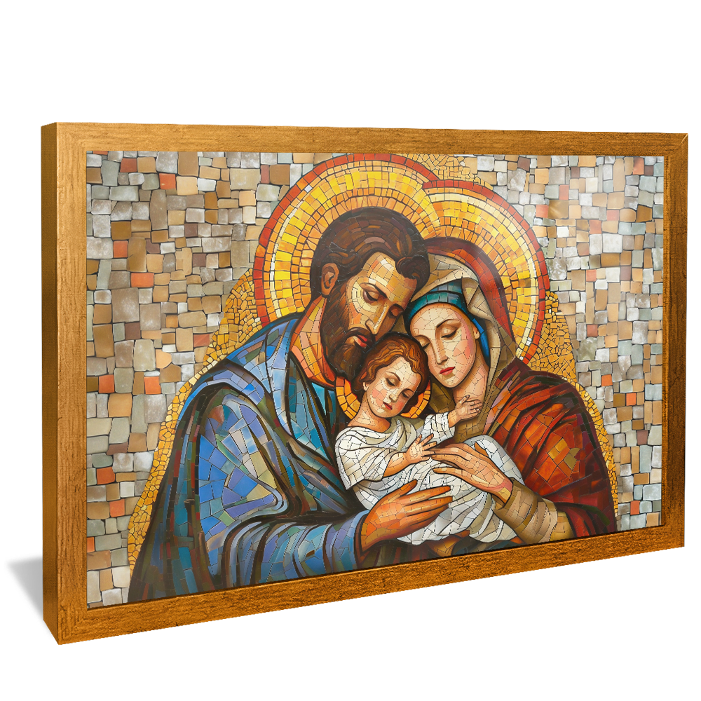 Holy Family Stained Glass V1240 Canvas