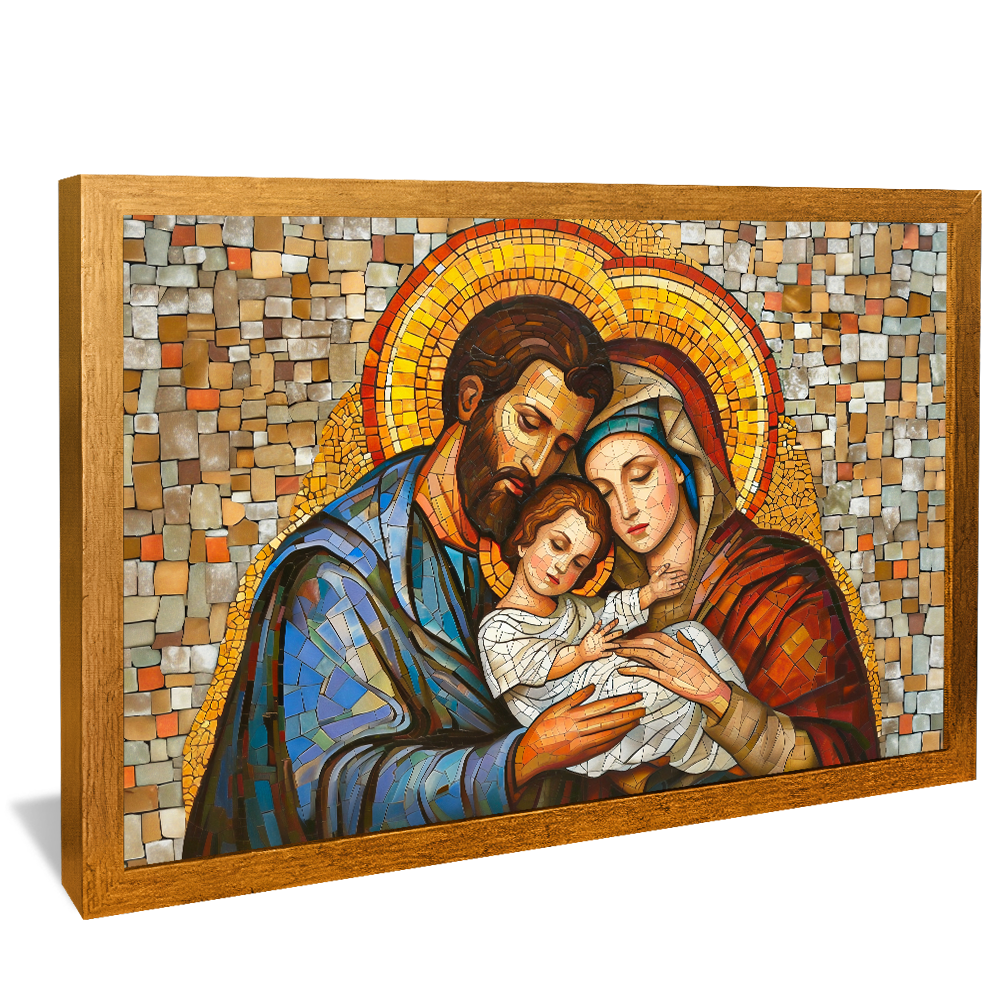 Holy Family Stained Glass V1240 Canvas