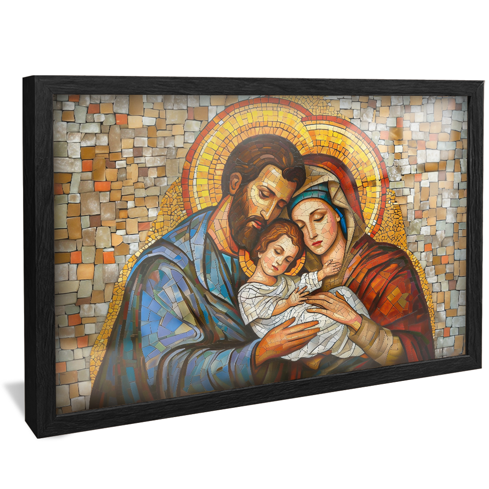 Holy Family Stained Glass V1240 Canvas