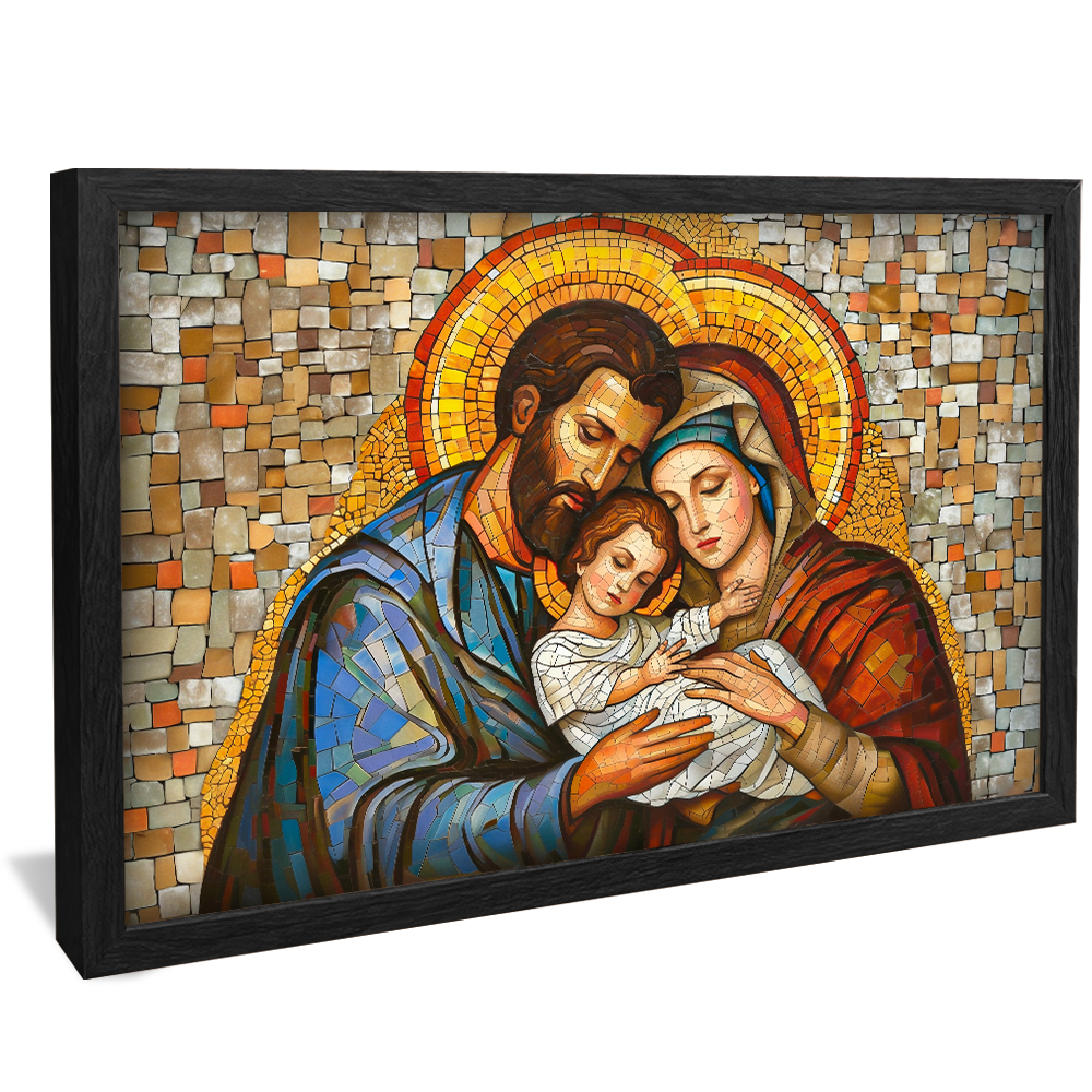 Holy Family Stained Glass V1240 Canvas