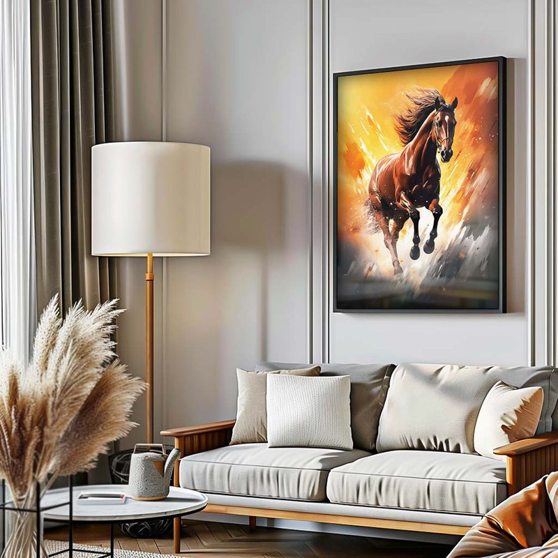 Horse in Portrait V1788 Canvas