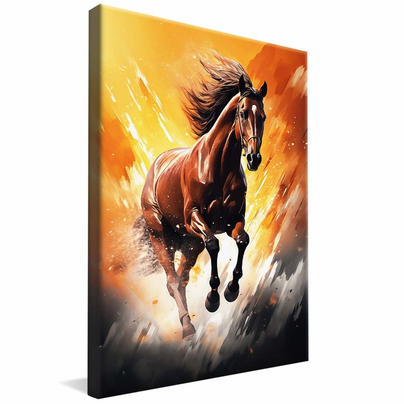 Horse in Portrait V1788 Canvas