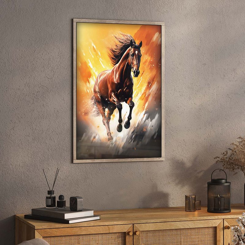 Horse in Portrait V1788 Canvas