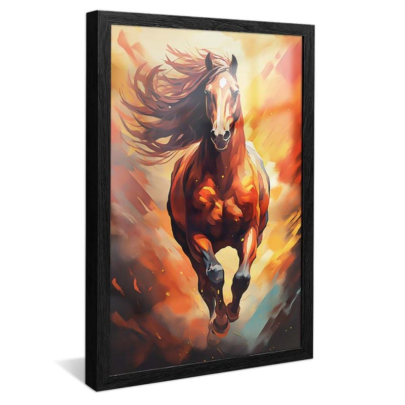 Horse in Watercolor V1787 Canvas