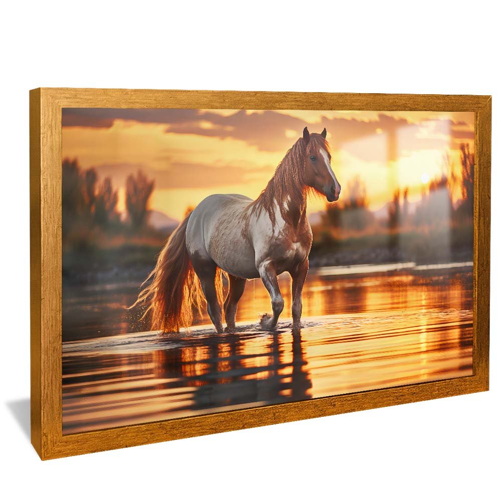 Horse in the River Canvas