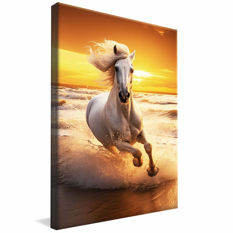 Horse on the Beach V1786 Canvas