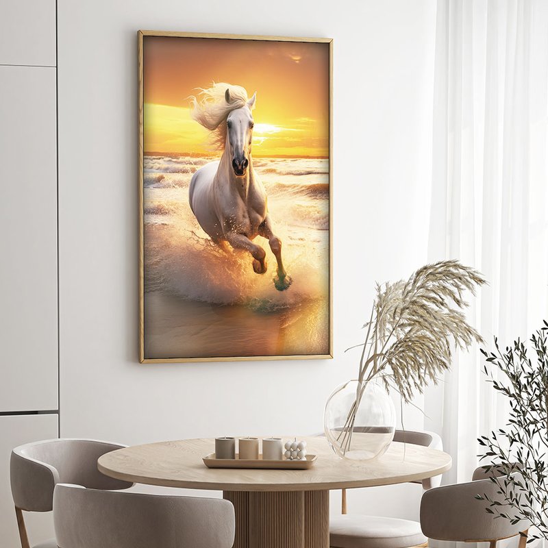 Horse on the Beach V1786 Canvas