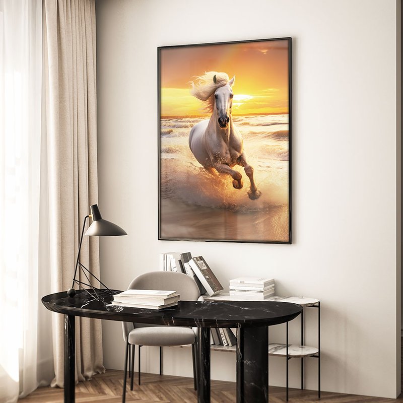 Horse on the Beach V1786 Canvas